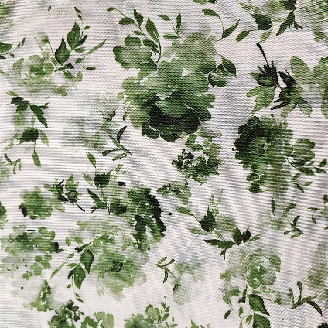 Hot selling breathable floral viscose fabric  cotton viscose fabrics 100% viscose digital printed for dress