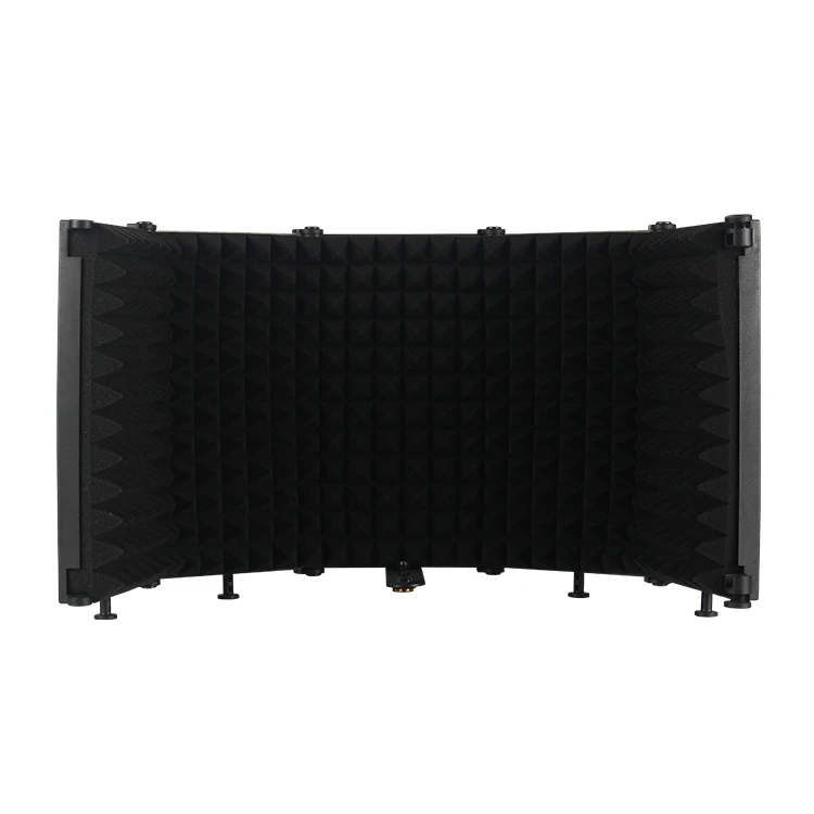 Foldable Microphone Isolation Shield Soundproof Microphone Filter For Studio