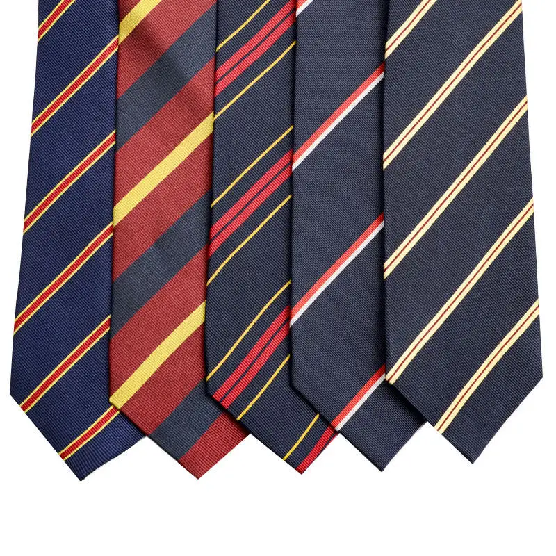 Wholesale High Quality New Design Mens Classic Handmade Tie Luxury Stripe Pattern 100% Silk Jacquard Necktie For Business Men