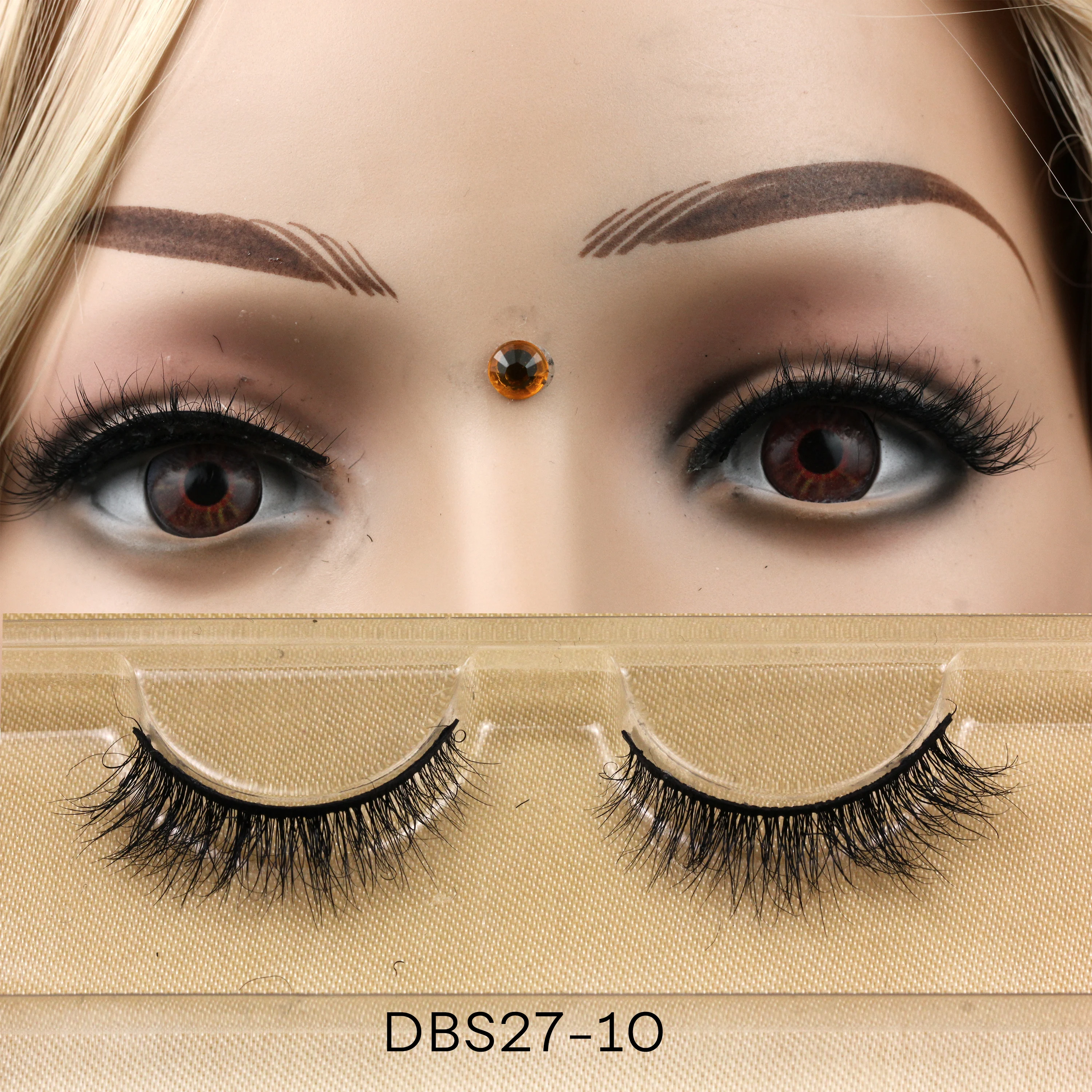 DBS27 Mink 3D Eyelash Custom Eyelash Box Private Label 15mm Siberian Mink Lashes Lashes3d Wholesale Vendor