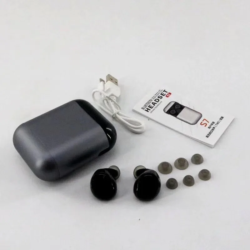 S7 New Products Hot sale Earphone V5 TWS+BASE wireless  headphone, Wireless BT 4.2 blue tooth Headset