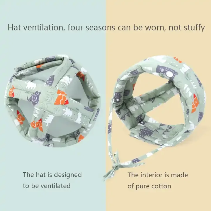 Eversoul Cotton Baby Safety Products Other Babys Supplies Baby Proofing Safety Helmet Head Protector For Walking Crawling