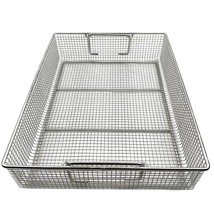 Customized Wholesale Storage Basket stainless steel welded basket/Disinfect baskets/Stainless steel 304 316 mesh basket