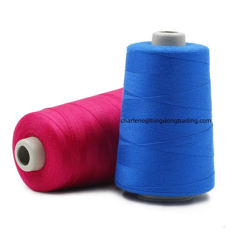 20s/2 20/3  With 2500yard 3000yard 5000yard Per Cone Ring Spun With Yizheng Fiber Material 100% Polyester Sewing Thread