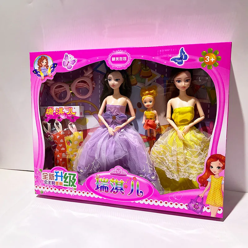 Wholesale sisters doll girl toy accessories festival dance gifts girl princess gift box set promotion