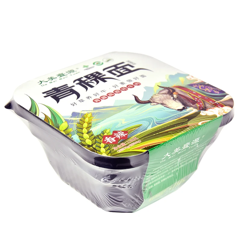 Предпочтительный шероховатый степлер Qin Jihuang, лапша ячменя highland, говядина, нежареная лапша быстрого приготовления