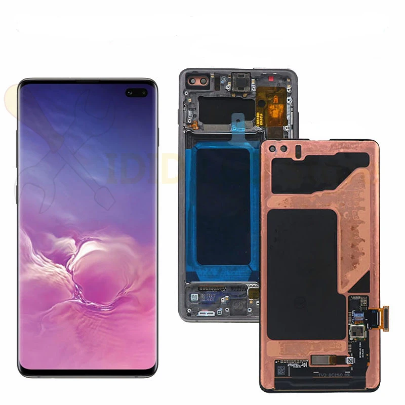 
Mobile phone lcds Original Amoled S10+ Lcd Touch Screen For Samsung Galaxy S10+ Lcd Display 