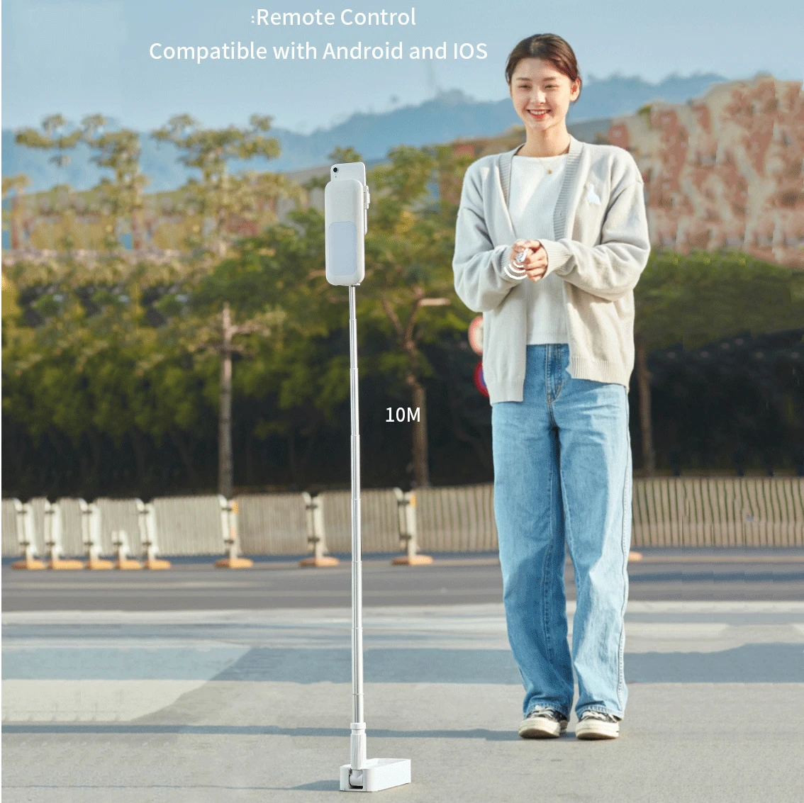 New Arrival Selfie Stick Ring K07 Gimbal Tripod Wing 360 Rotation Phone Comedy Movy Led Light Fixture