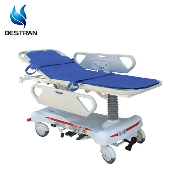 BT-TR008 American hydraulic Pump steel ABS and imported PP material Hydraulic Stretcher With CPR handle for hospital use
