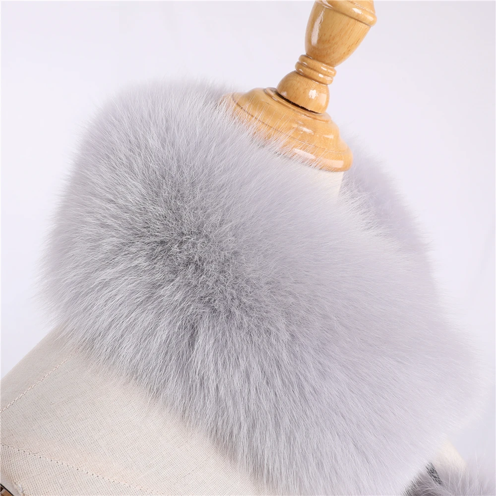 Женский зимний теплый шарф из натурального Лисьего меха шарфы из натурального меха кролика рекс шейный теплый шарф снуд кольцо шарф для девушек милые шарфы