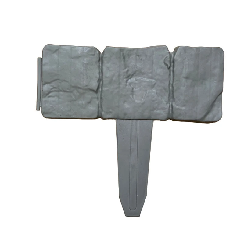 Imitation Stone Garden Guardrails PP Plastic Fence In-ground Fence Garden Grass Fence