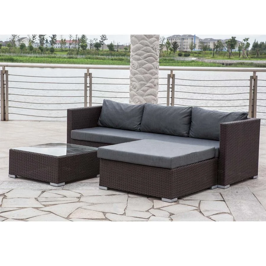 Cheap Wholesale Wicker Outdoor Poly Rattan Furniture Sectional Set Outdoor Furniture Ningbo