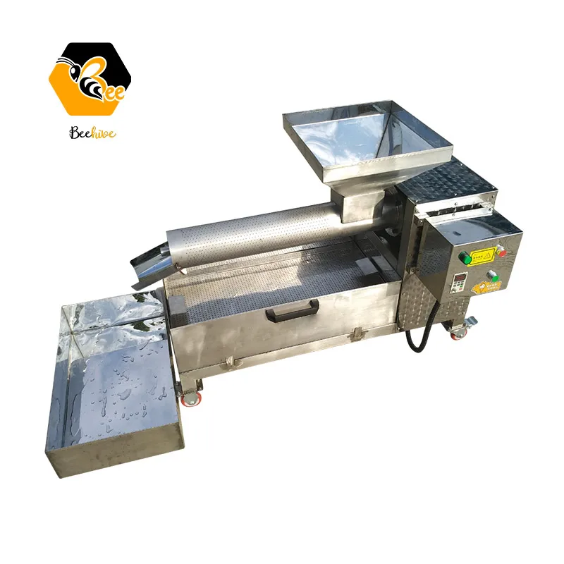 Automatic Beeswax Separator Screw Type Honey Extruding Machine 304 Ss Electric Wax Press Machine Beekeeping Equipment