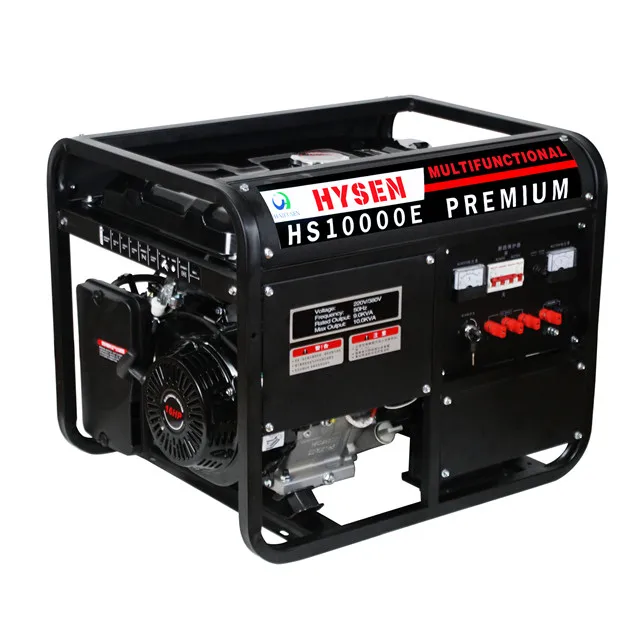 Factory wholesale 10kw alternator 220v dc 10KW 10kva Gasoline Generator single three phase stromgenerator geradores