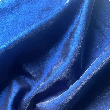 Thickened Glitter Brocade Cotton Glass Satin Bright Silk Polarized Stage 100polyester Organza Net Tulle Plain Fabric For Dresses