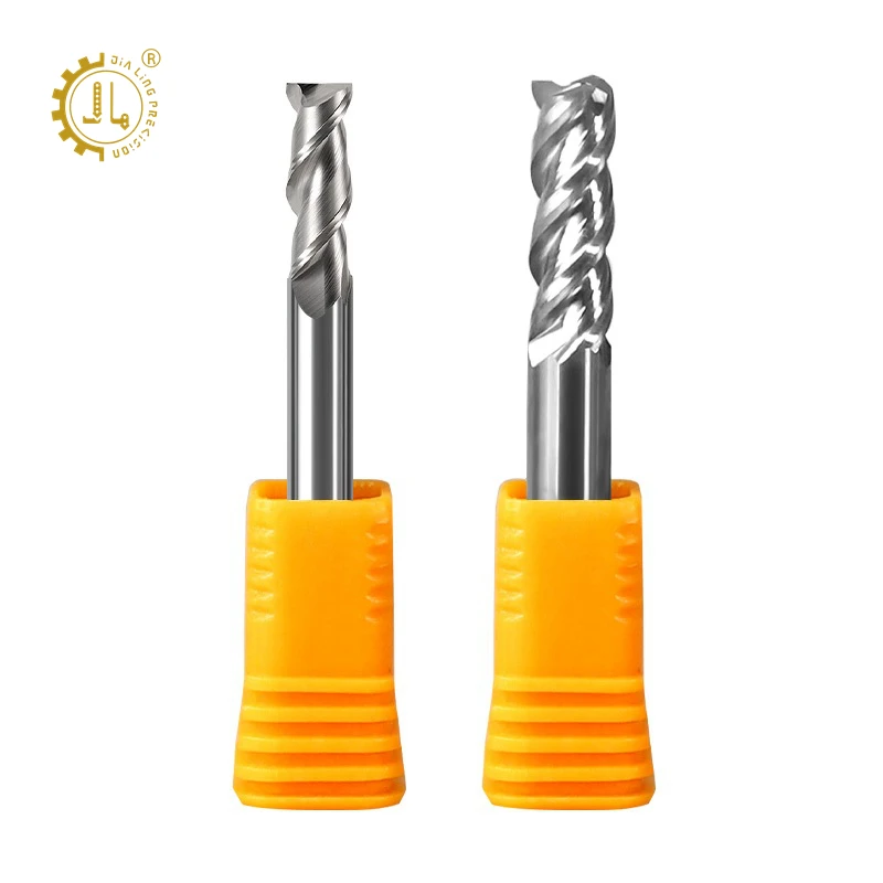 CNC Bits End Mill Aluminum Square Endmill Cutters 2 Flute 3 Flutes Carbide Milling Cutters End Mills for Aluminum Profile