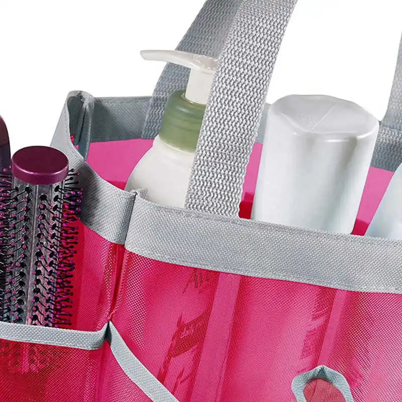 2020 New Fashion Portable Quick Dry Shower Caddy Tote Bag Hanging Toiletry Mesh Bag Bathrooms Organizer for Dorm/Gym/Camp/Travel