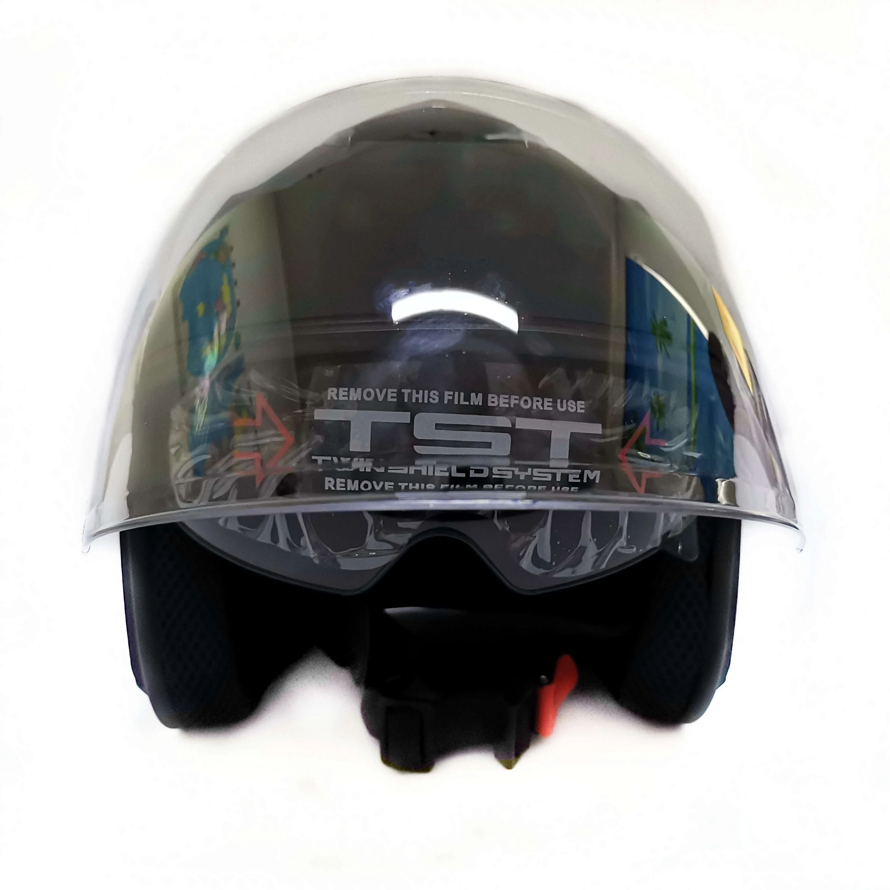 Motor Bikes Retro Double Visor Goggles Half Face Motorcycles Helmets