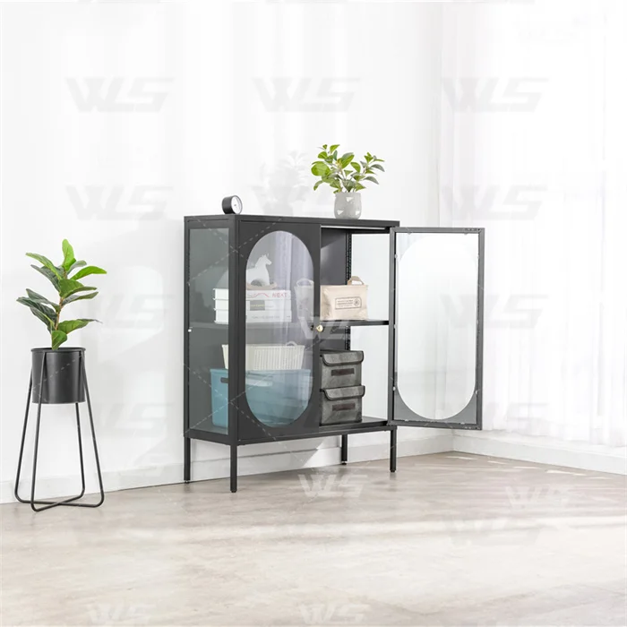 Wholesale Price Double Door Modern Design Cheap home Storage Steel Metal Cupboard File Cabinet