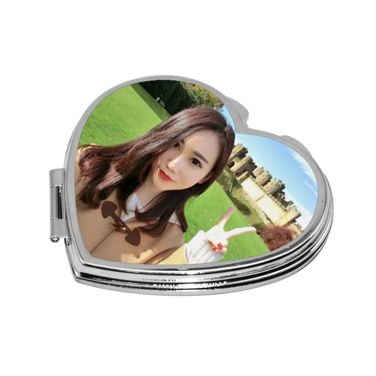 RubySub ZL09-09 Square Metal Sublimation Photo Printing Pocket Mirror Smart Mirror Blanks