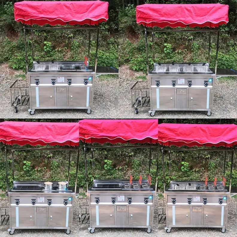 Mobile Camper Trailer Snack Food Truck Street Fast Catering Vending Cart Hot Dog Van With Ce Certification