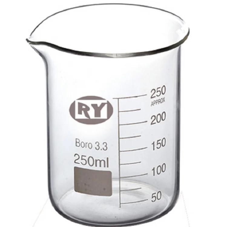 Customized Factory Direct Sale  Laboratory Thick Walled Beaker  Glassware Glass Beaker  For Chemical Test Lab Instrument Use