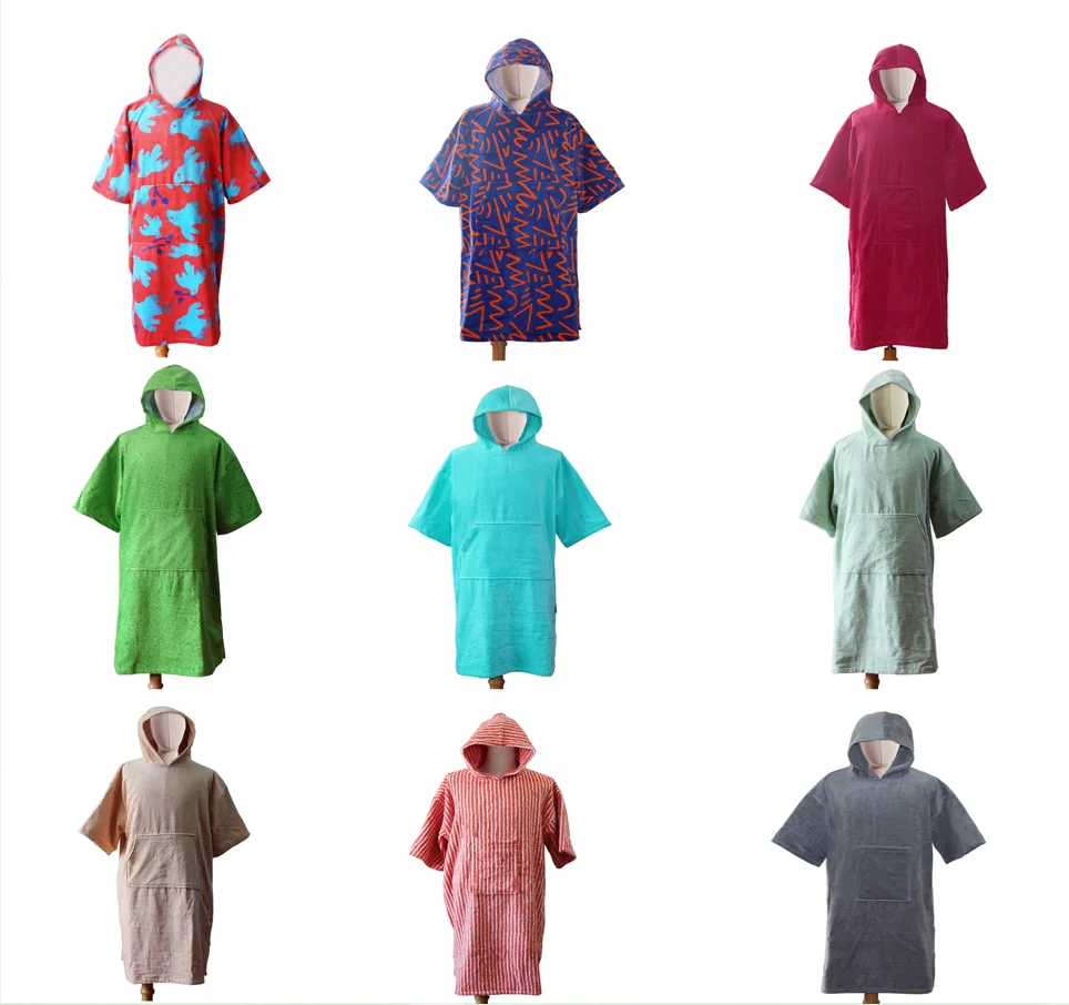 Cotton Surf Beach Poncho Towel Beach Poncho Hoodie for sale