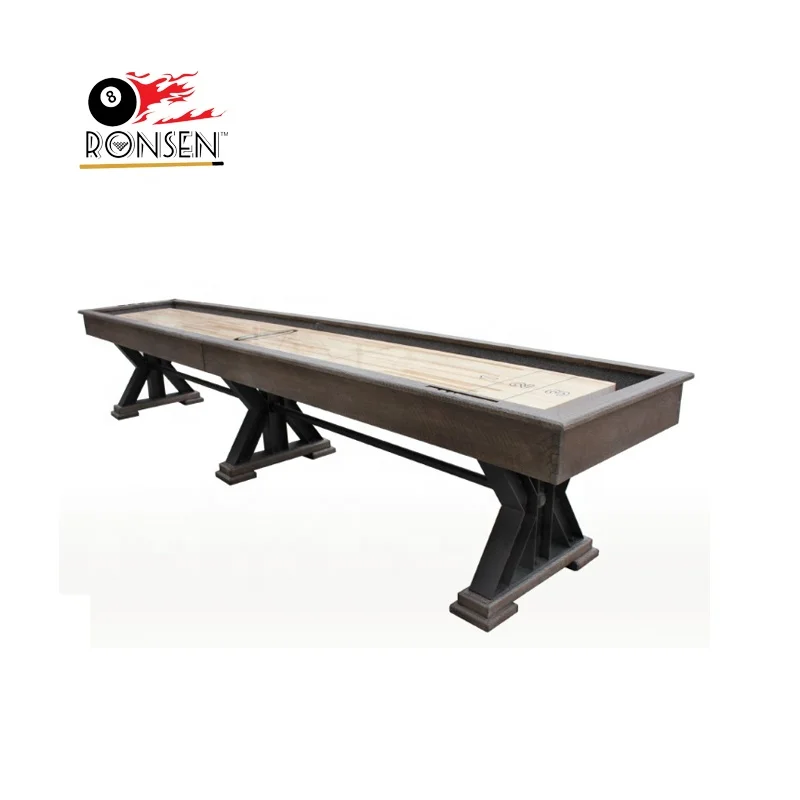 Popular 9ft/12ft/14ft/16ft/18ft/20ft/22ft Indoor or Outdoor Sports Game Shuffleboard Table for Sale in German