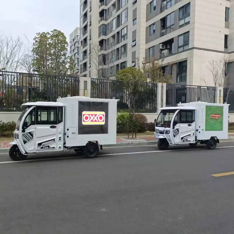 2023W 960*960mm JCT Tricycle Electricity with LED Display Vehicles for Displaying Promotional Contents Brands