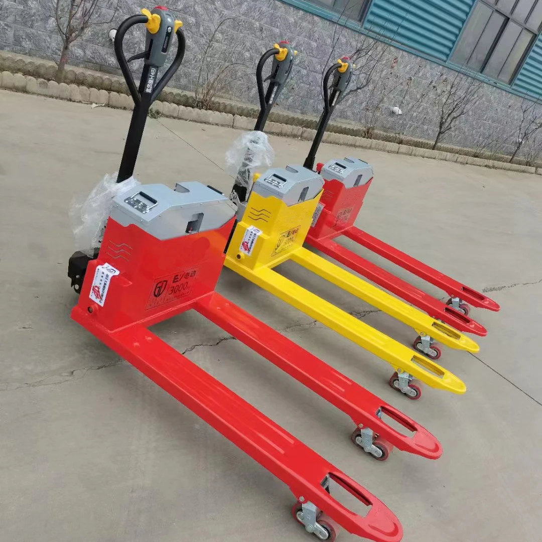 1.5T 2T Li-ion full electric pallet jacks 1.5T Electric all terrain Pallet Truck Material Handing reach