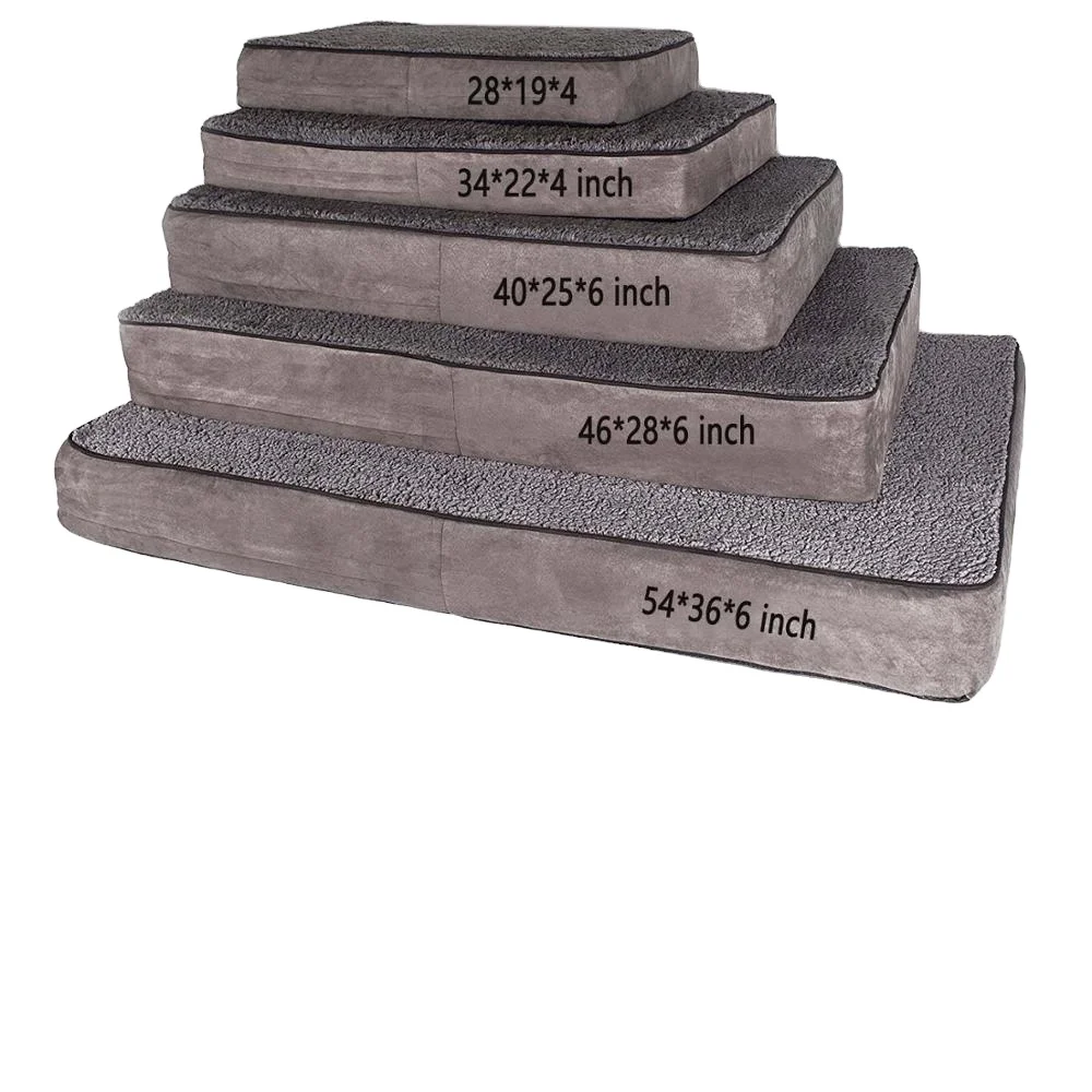 Оптовая продажа, моющийся роскошный большой матрас из пены с эффектом памяти, для собак и кошек