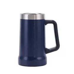 Adventure Big Hand Grip Beer tumbler  cup Stainless Steel Double Wall Tankard Beer Mug with Handle