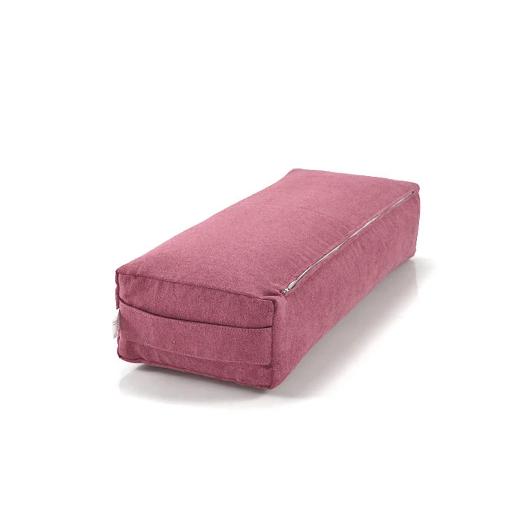 Wholesale pillow roller support for yoga meditation cushions sets yoga bolsters pillows with buckwheat husk