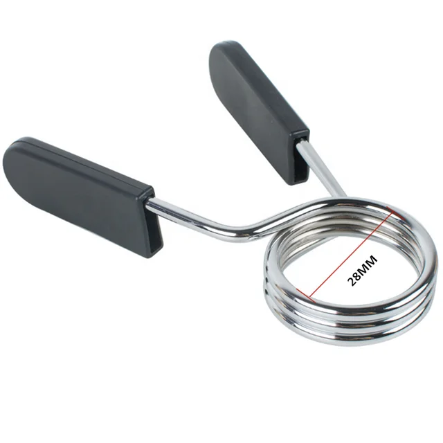 Gym Equipment fitness dumbbell bar spring lock collars  anti-lose buckle with handle