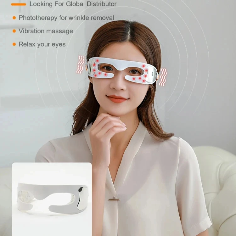 Electric eye massager Anti-wrinkle hot compress red light therapy massage eye care instrument Beauty instrument