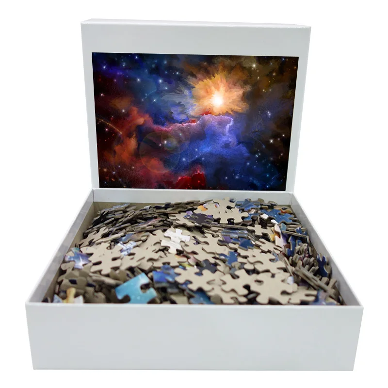 1000 pieces of funny jigsaw puzzle adult gift jigsaw puzzle 500 pieces of universe puzzle free sample