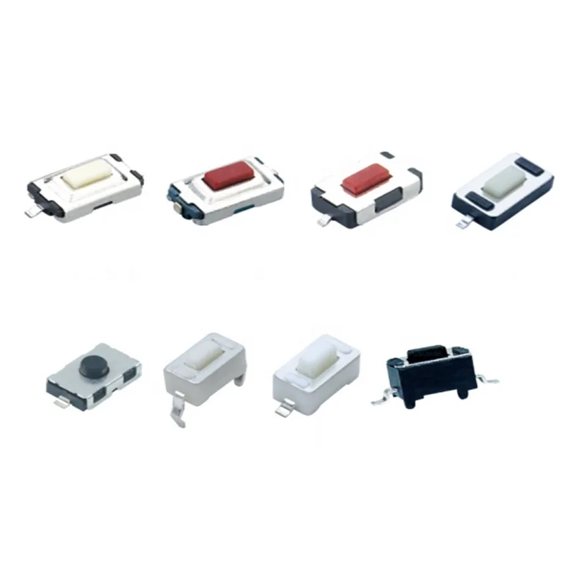 China BZCN Tactile Switch 3x6mm 2Pin Tact Push Button Switch Side Actuator with Bracket Surface Mount Micro Touch Switch