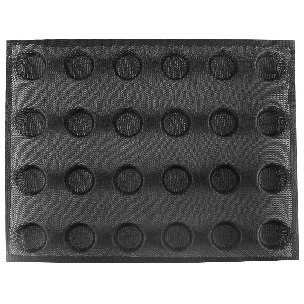 
 Сделанная на заказ круглая мини-форма для торта 24 чашки Стекловолоконная силиконовая перфорированная форма для хлеба  