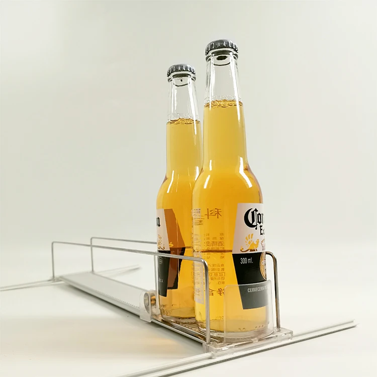 Hangzhou Novaday Supermarket Store Systems Acrylic Automatic Push Display Shelf Dividers Gravity Feed Roller For Shelf