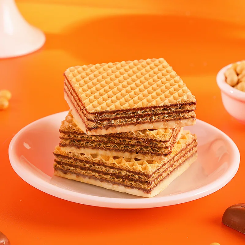 Mangehuafu Manufacturers Cookies Chocolate flavor Wafers Biscuits delicious Healthy Food Wholesale