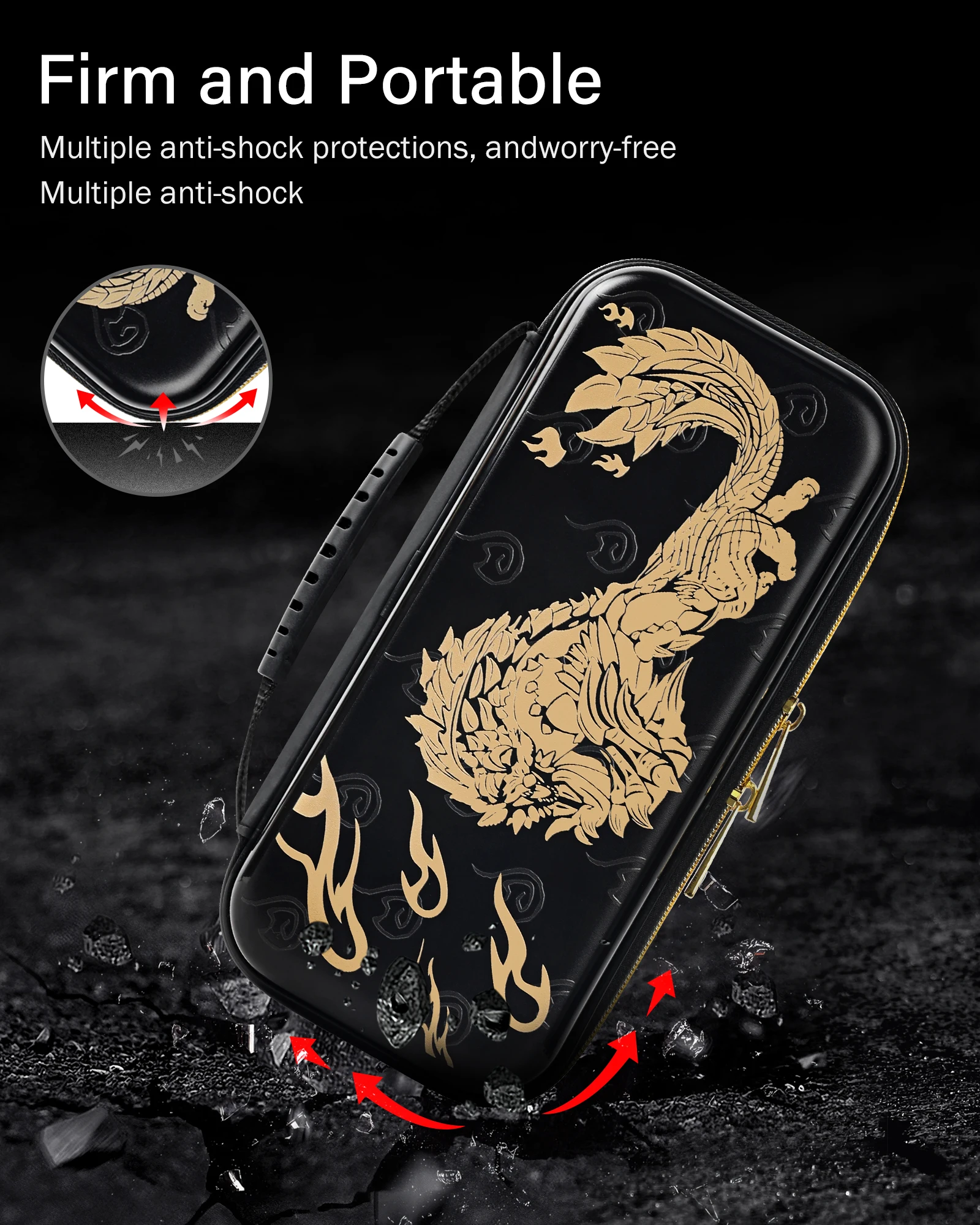 Цветной упаковочный материал OEM EVA Joy Piece Iksnail Размер сумка переключатель NS чехол для Nintendo Switch Bag