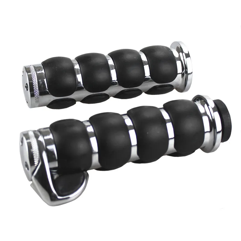  Universal 22/25mm Motorcycle Handlebar Grips Cafe Racer Handle bar Throttle Boss Hand Dual Sport