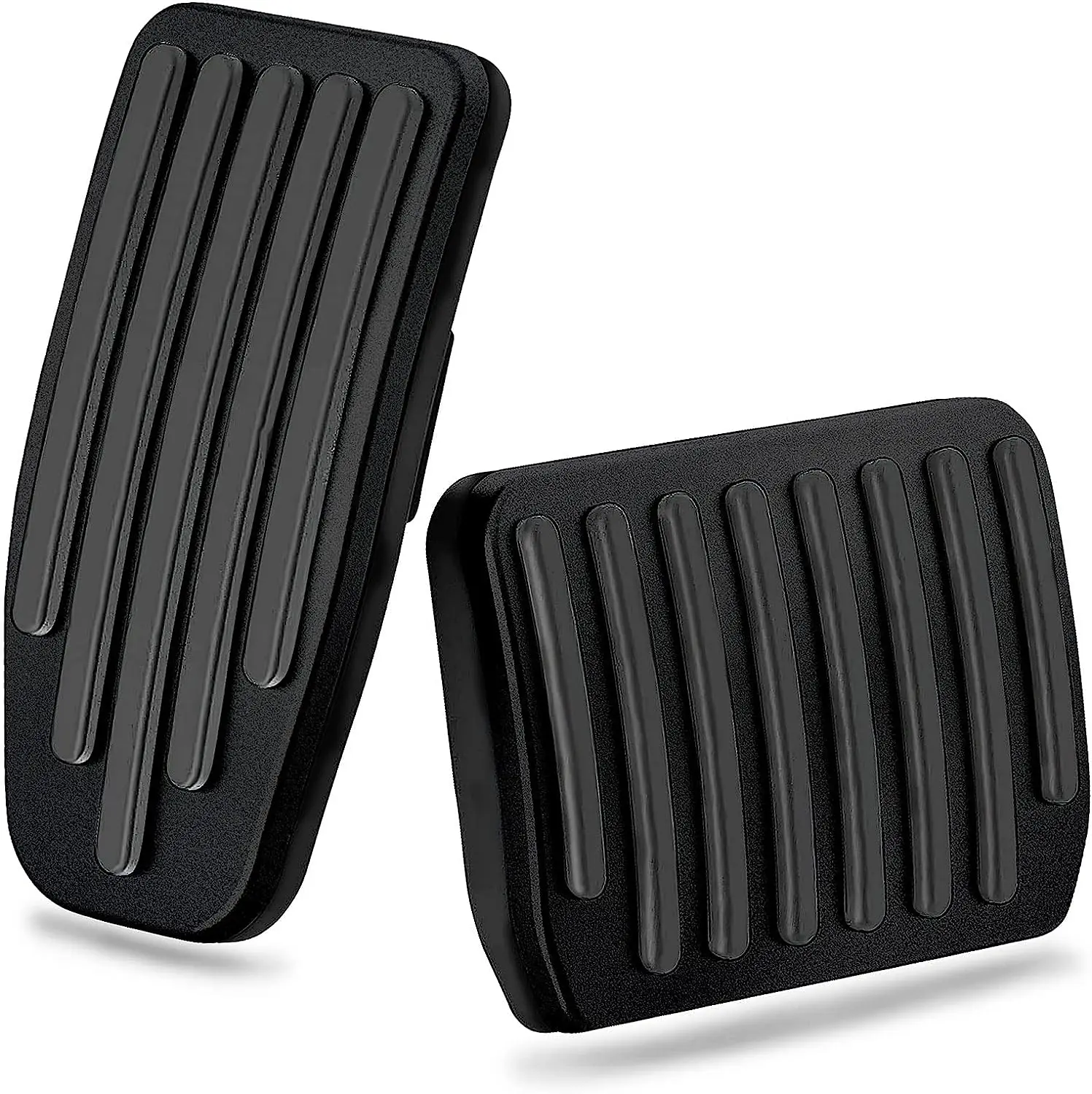 2 PCS Fits for Tesla Model Y Model 3 Aluminum Pedal Covers Accessories Non-Slip Accelerator Brake Foot Rest Pedal Pads Kit