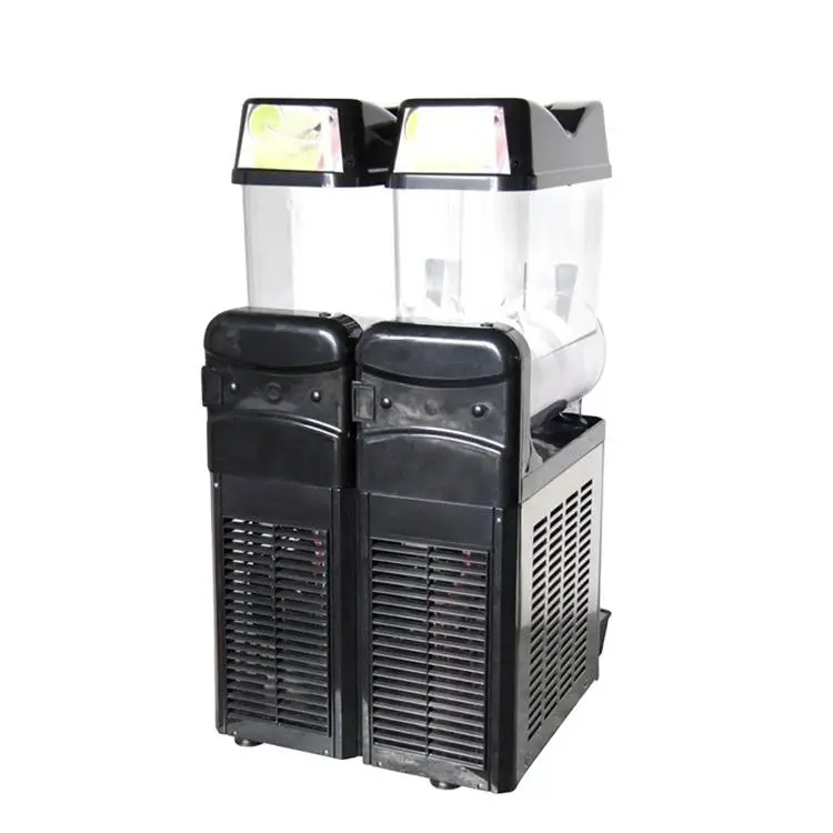 High Quality Double Bowls Commercial CE Certificate Snow Melting Ice Smoothies Granita Slush Machine