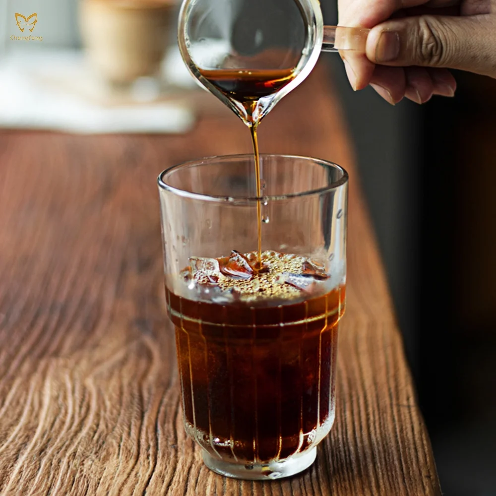 Wholesale Reusable Heat Resistant Glass Latte Coffee Cup ,drinking glass cup