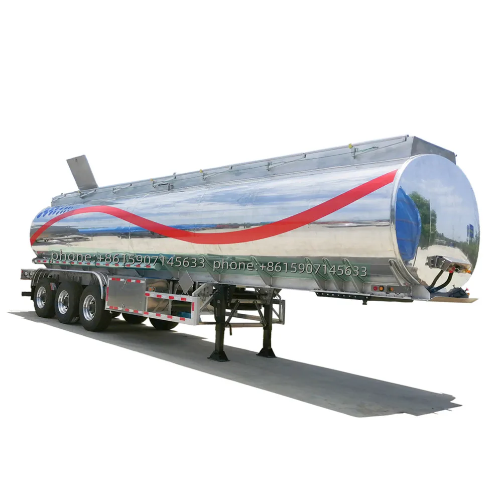 Saudi Arabia Aluminum  fuel tanker aluminum tanker trailer with JOST leg