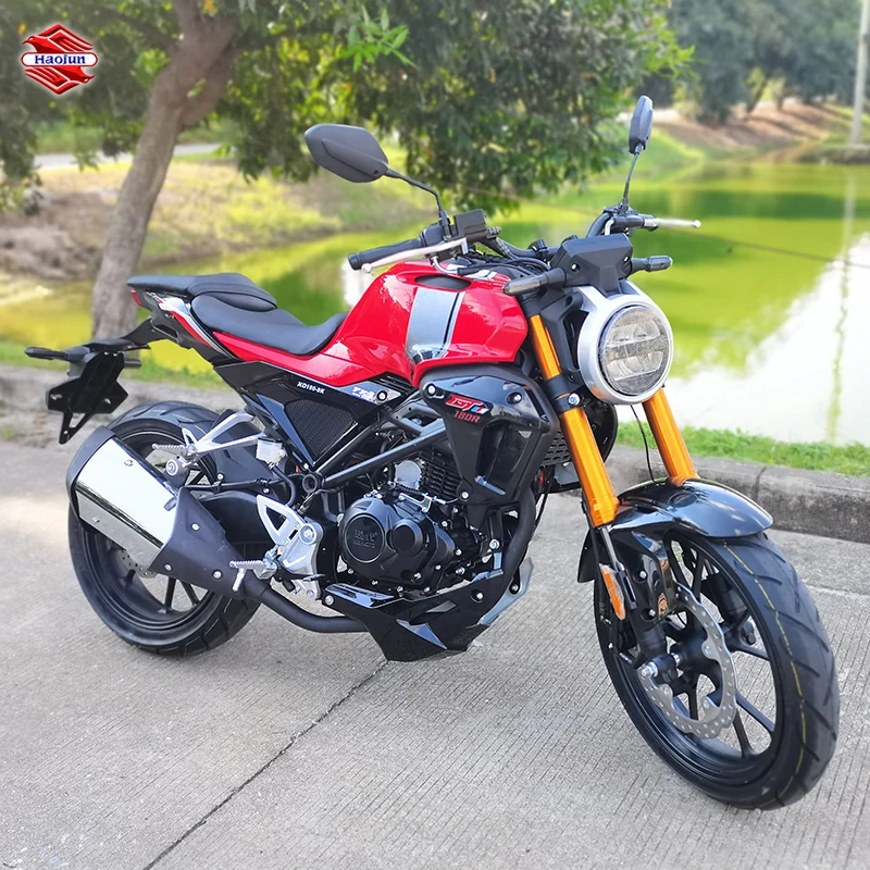 HAOJUN New 180cc Gasoline Sport Racing Motorcycle Dual Sport Motorbikes Streetfighter with fast speed 90km/h