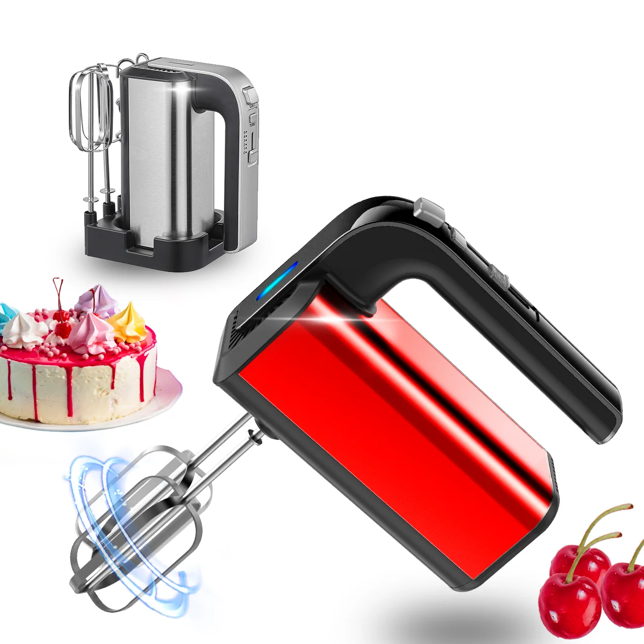 small Pastry mixers mixing flour Mixer ng pagkain 100w 200w 300w 350W Kitchen hand mixer