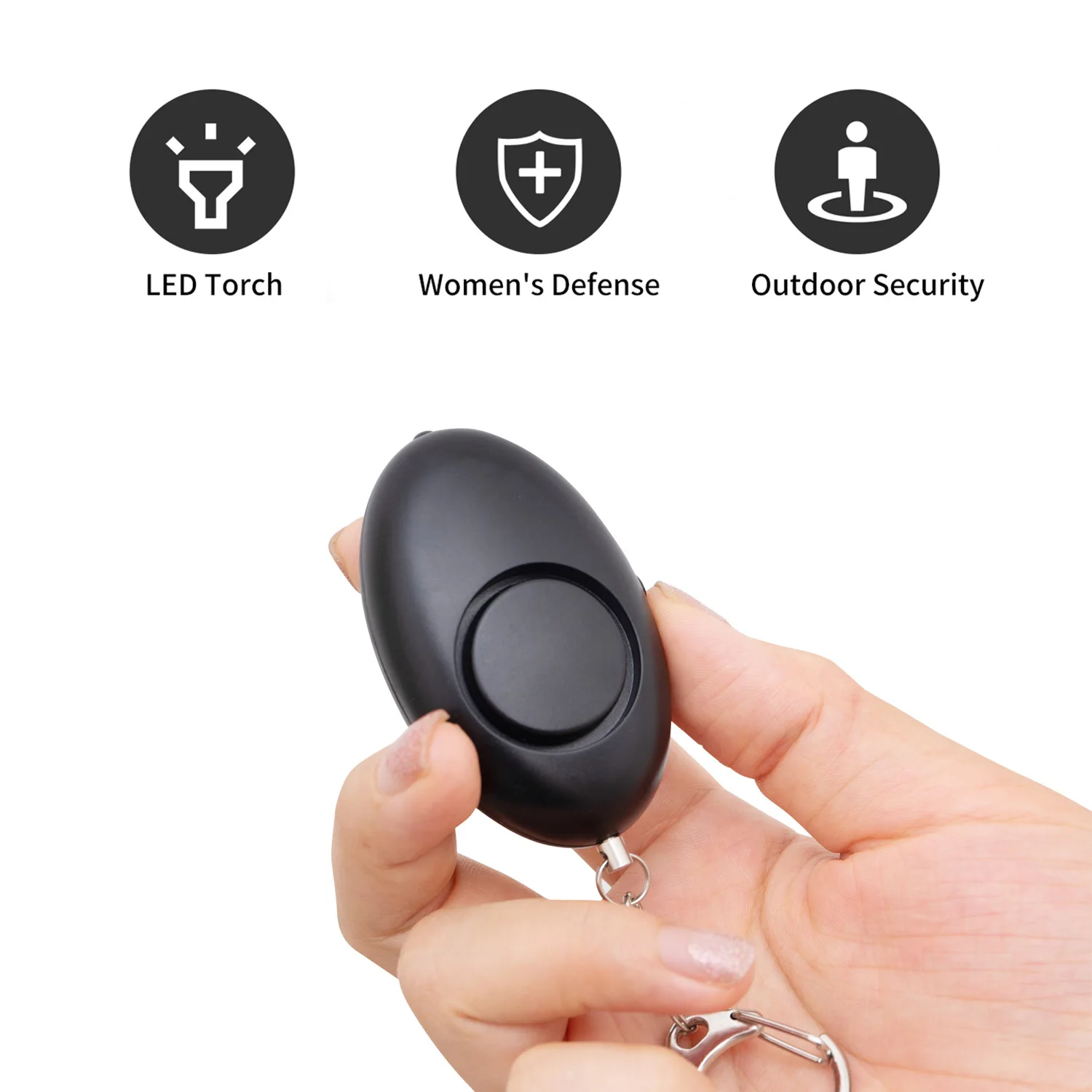 130db Protect Alert Personal Defense Siren Anti-attack Security for Children Girl Older Women Carrying Loud Panic Alarm