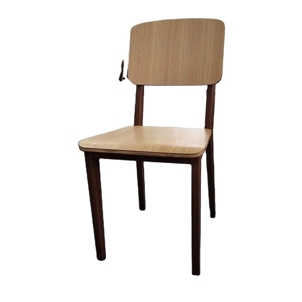 french style cafe shop modern wooden tables and dining chairs for restaurant and coffee shop